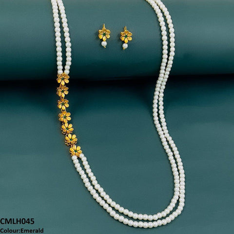 CMLH045 FRN Flower Pearl Mala- CMLH