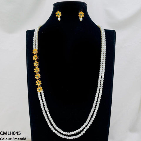 CMLH045 FRN Flower Pearl Mala- CMLH
