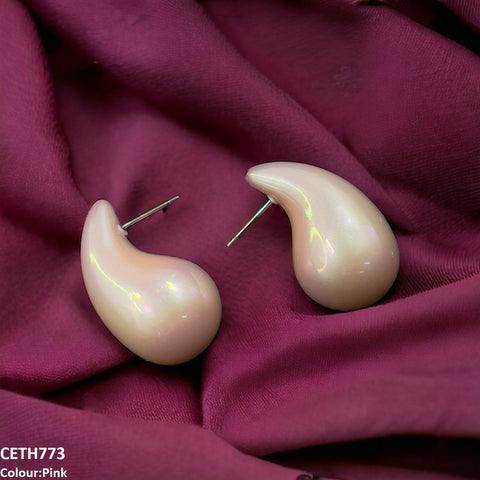 CETH773 LWH Water Drop Stud Tops Pair - CETH