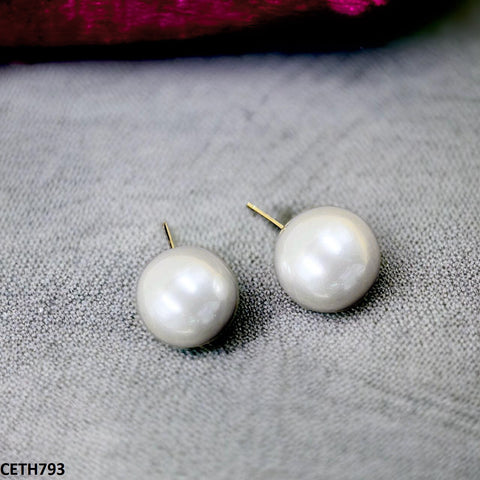 CETH793 RHJ Round Pearl Tops Pair - CETH