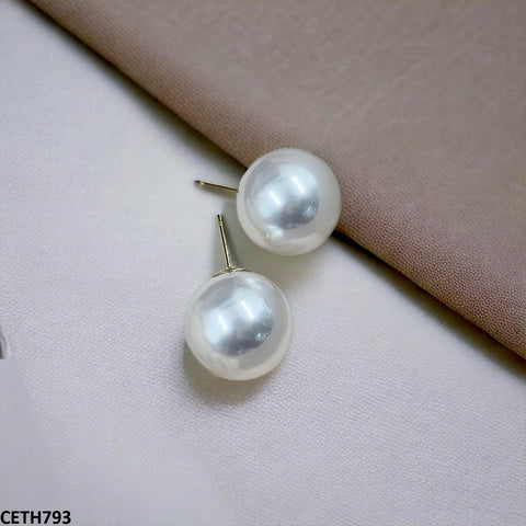 CETH793 RHJ Round Pearl Tops Pair - CETH
