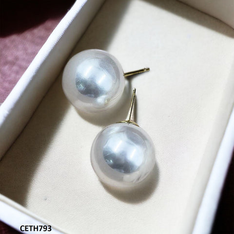 CETH793 RHJ Round Pearl Tops Pair - CETH
