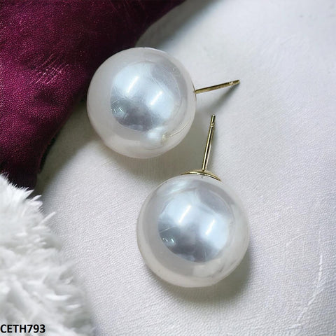 CETH793 RHJ Round Pearl Tops Pair - CETH
