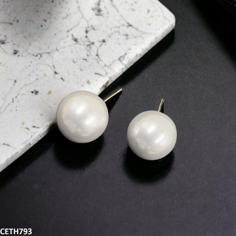 CETH793 RHJ Round Pearl Tops Pair - CETH
