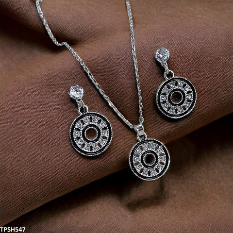 TPSH547 GCQ Round/Coin Pendent Set - CPSH