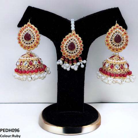 PEDH096 SDQ Tear Jhumki Drop Earrings  - PEDH