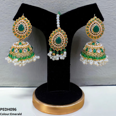 PEDH096 SDQ Tear Jhumki Drop Earrings  - PEDH