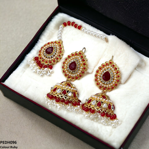 PEDH096 SDQ Tear Jhumki Drop Earrings  - PEDH