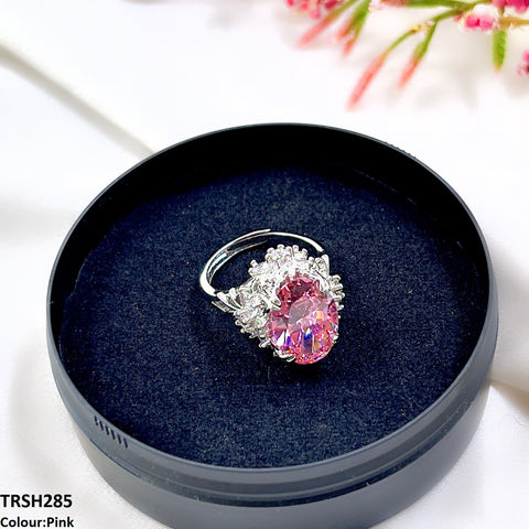 TRSH285 GWH Cathedral Flower Adjustable Ring - TRSH