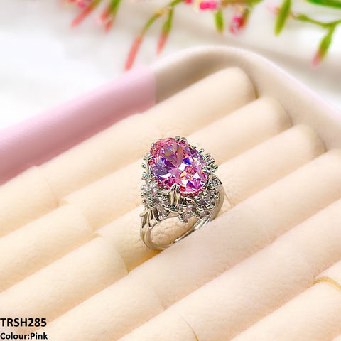 TRSH285 GWH Cathedral Flower Adjustable Ring - TRSH