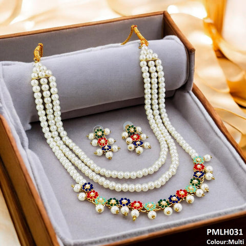 PMLH031 SDQ Flower 3 Layer Mala Set - PMLH