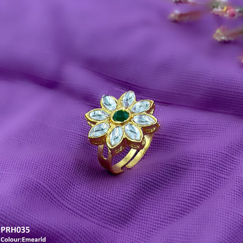 PRH035 FRN Flower  Ring Adjustable- PRH