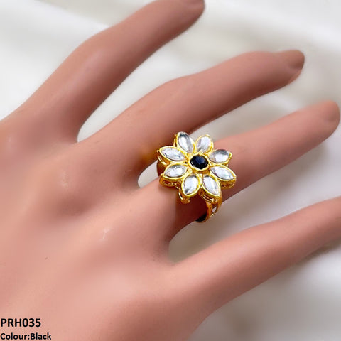 PRH035 FRN Flower  Ring Adjustable- PRH