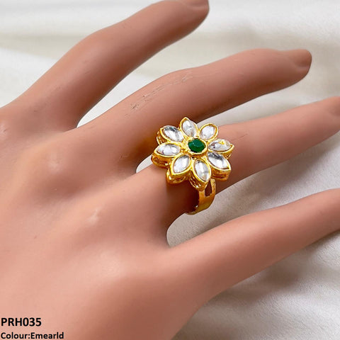 PRH035 FRN Flower  Ring Adjustable- PRH