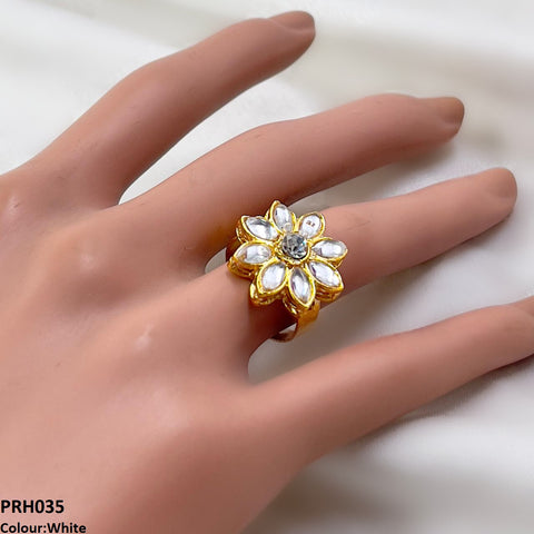 PRH035 FRN Flower  Ring Adjustable- PRH