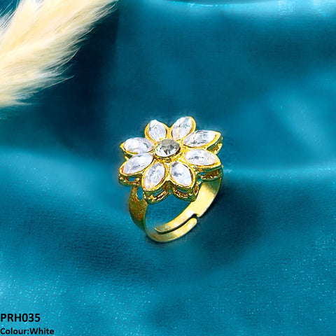 PRH035 FRN Flower  Ring Adjustable- PRH