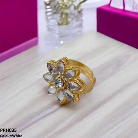 PRH035 FRN Flower  Ring Adjustable- PRH