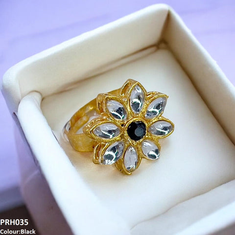 PRH035 FRN Flower  Ring Adjustable- PRH