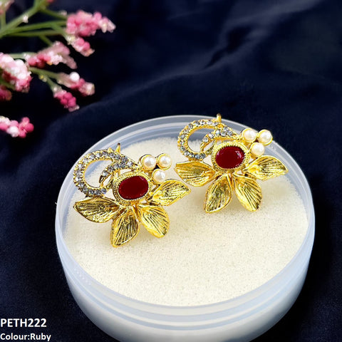 PETH222 FRN Oval Leaf Tops Pair - PETH