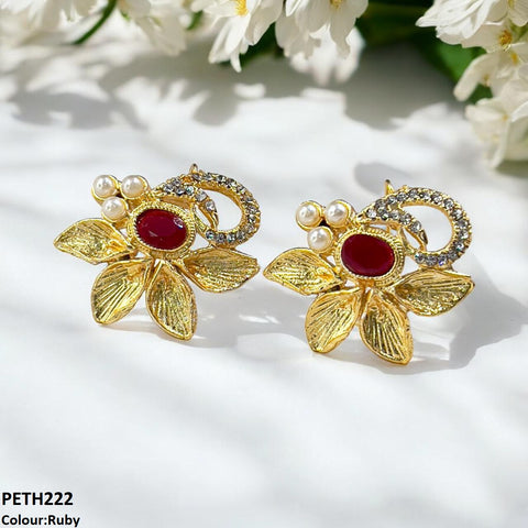 PETH222 FRN Oval Leaf Tops Pair - PETH
