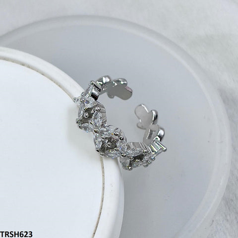 TRSH623 SJS Marquise Flower  Ring Adjustable - TRSH