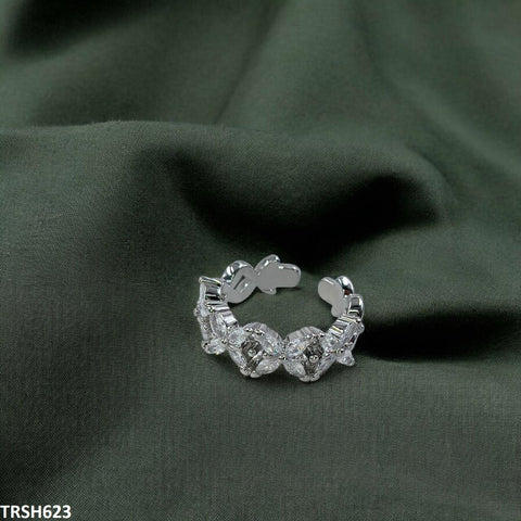 TRSH623 SJS Marquise Flower  Ring Adjustable - TRSH