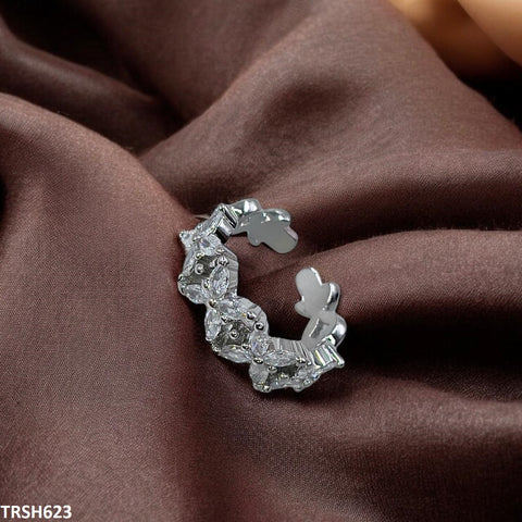 TRSH623 SJS Marquise Flower  Ring Adjustable - TRSH