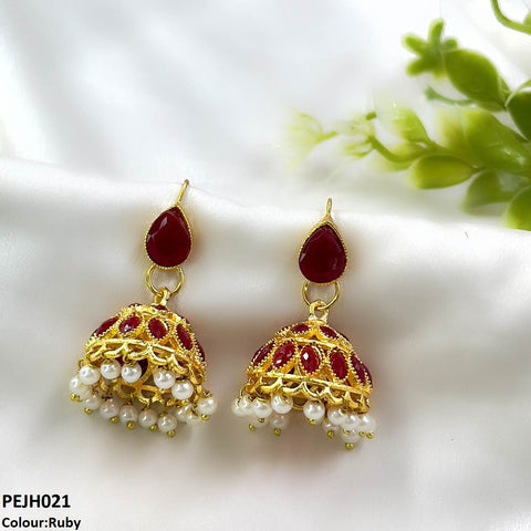 PEJH021 FRN  Tear Jhumki Drop Pair - PEJH