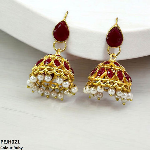 PEJH021 FRN  Tear Jhumki Drop Pair - PEJH