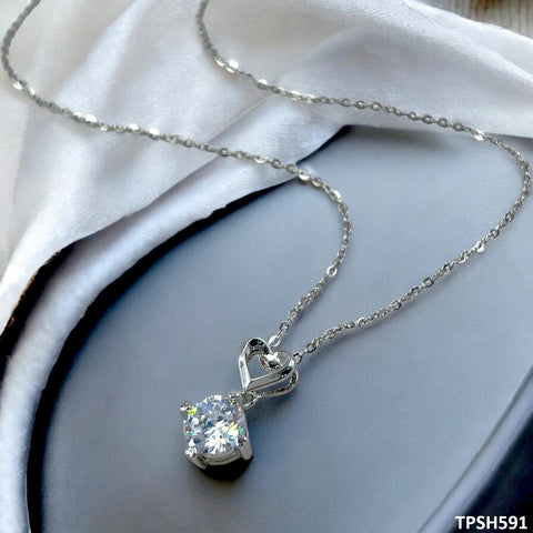 TPSH591 JJF Round Heart Pendent -CPSH
