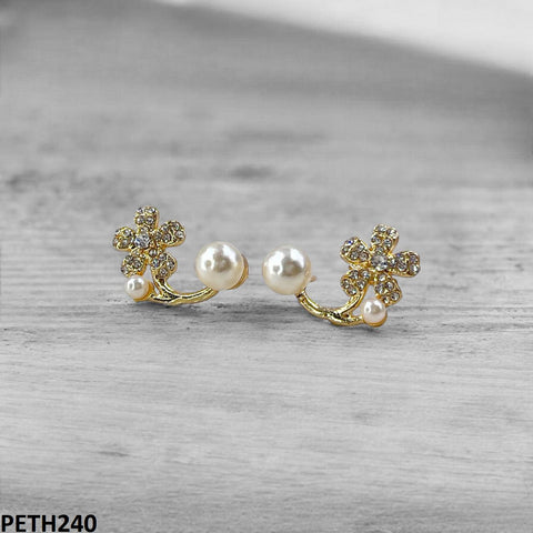 PETH240 SDQ Flower Pearl Tops Pair - PETH