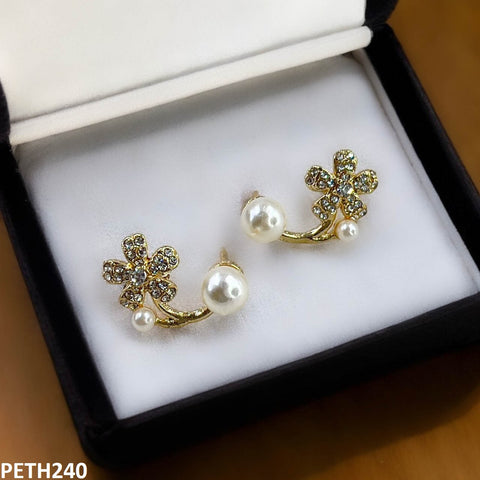 PETH240 SDQ Flower Pearl Tops Pair - PETH