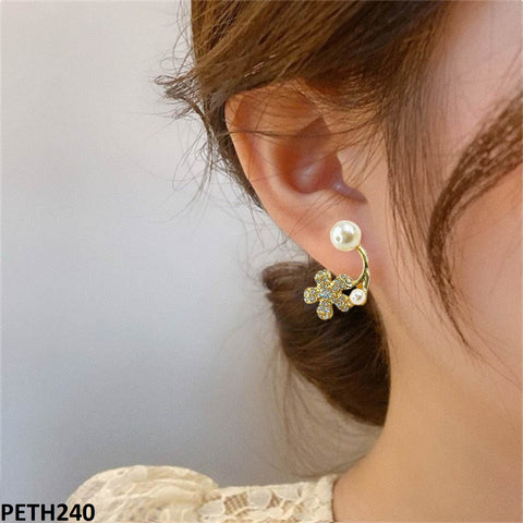 PETH240 SDQ Flower Pearl Tops Pair - PETH