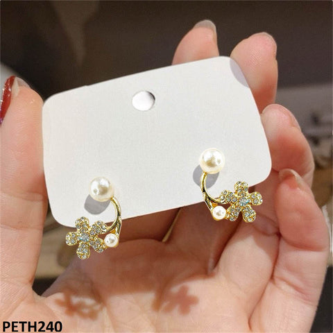 PETH240 SDQ Flower Pearl Tops Pair - PETH