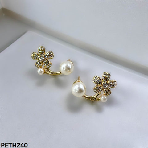 PETH240 SDQ Flower Pearl Tops Pair - PETH