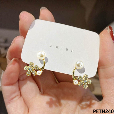 PETH240 SDQ Flower Pearl Tops Pair - PETH