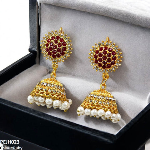 PEJH023 FRN Round Drop Jhumki - PEJH