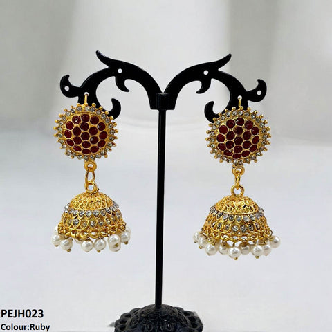 PEJH023 FRN Round Drop Jhumki - PEJH