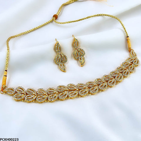 PCKH00223 FRN Double Leaf Choker Set - PCKH