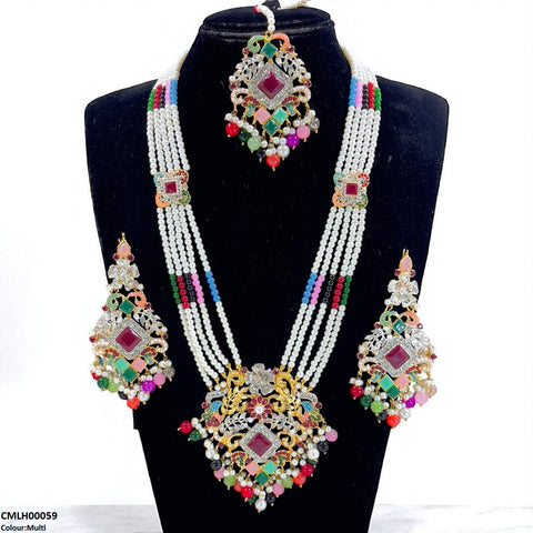 CMLH00059 SDQ Pearl Flower Mala Set - CMLH
