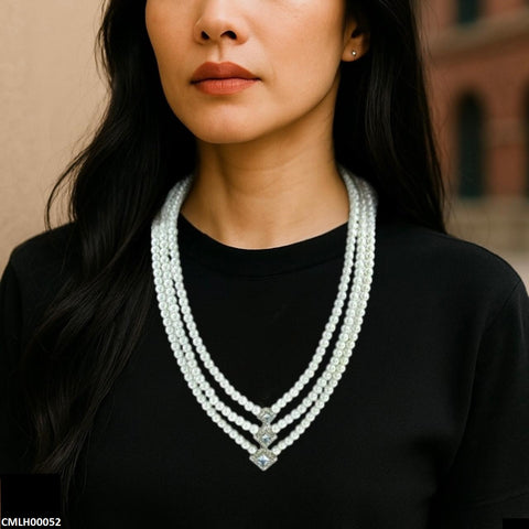 CMLH00052 SDQ Pearl Layered Mala - CMLH