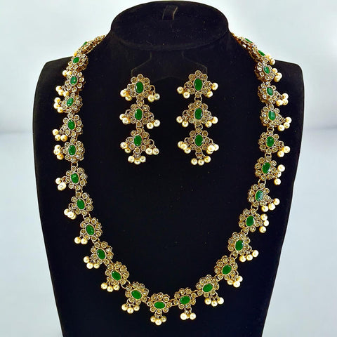 CMLH00061 SDQ Oval Stone Mala Set - CMLH