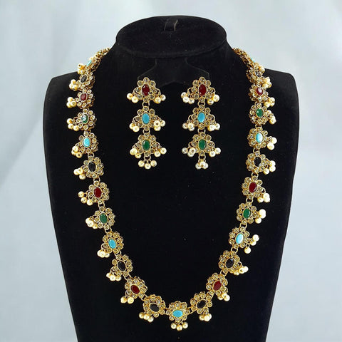 CMLH00061 SDQ Oval Stone Mala Set - CMLH