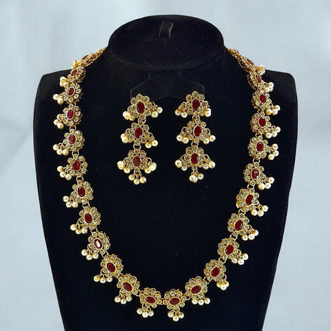 CMLH00061 SDQ Oval Stone Mala Set - CMLH