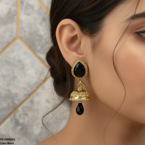 PEJH00041 SDQ Tear Drop Jhumki - PEJH