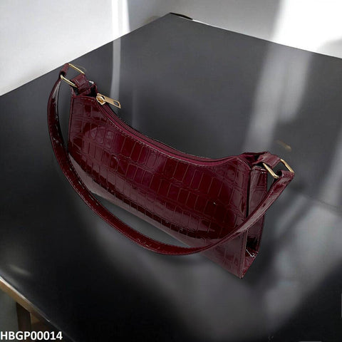 HBGP00014 Crocodile Pattern Armpit Hand Bag - HBGP