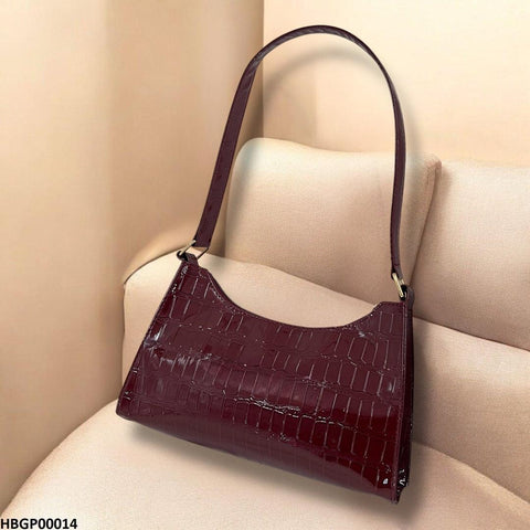 HBGP00014 Crocodile Pattern Armpit Hand Bag - HBGP
