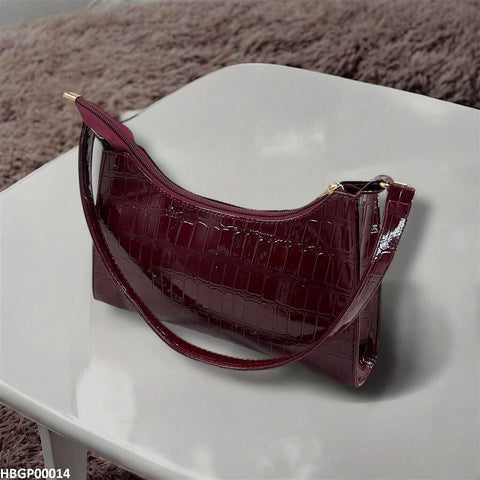 HBGP00014 Crocodile Pattern Armpit Hand Bag - HBGP