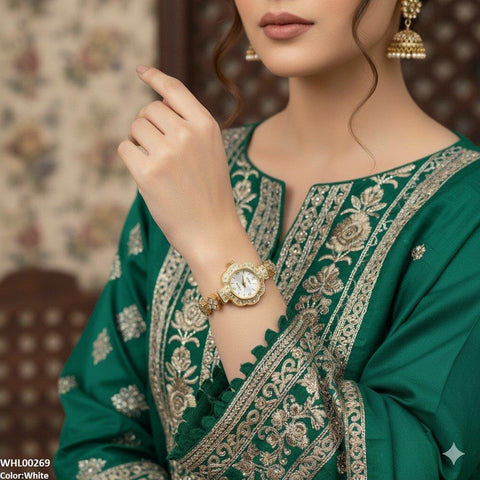 WHL00269 ZWA Flower-Shaped Bezel Watch - WHL