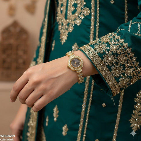 WHL00269 ZWA Flower-Shaped Bezel Watch - WHL